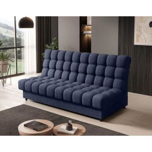 Bestmobilier - Ezra - canapé convertible clic-clac 3 places avec coffre en tissu texturé