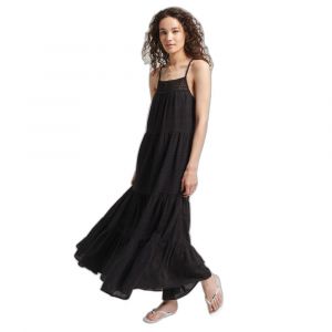 Superdry Robe caraco longue à dentelle femme Vintage