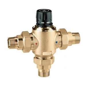 Caleffi Mitigeur thermostatique réglable avec cartouche extractible pour installations centralisées 5230 | 1- 1/4"