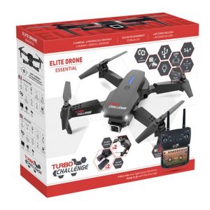 V&eacute;hicule t&eacute;l&eacute;command&eacute; Turbo Challenge Drone Elite Essential Noir