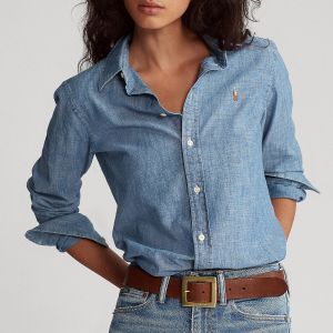 Image de Ralph Lauren Chemise en denim, manches longues Denim - Taille 36;38;40;42