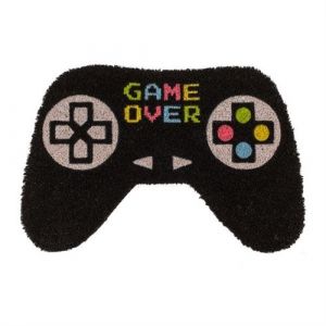 Paillasson Tapis entrée Game Over Forme Manette de Jeu Vidéo Geek !