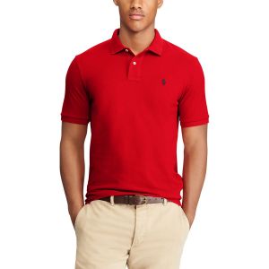 Ralph Lauren Polo droit custom fit en maille piquée Rouge - Taille M;S;XL;XXL;XS