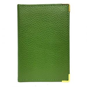 LOLUNA - Etui Porte-Carte 22 Pages Format Livre Compact en Cuir Graine Couleur Mode pour Homme et Femme