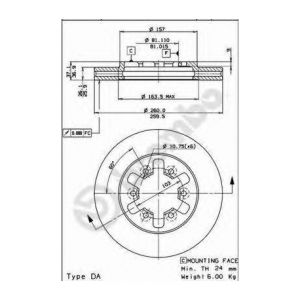 Image de Brembo 2 Disques de frein 09.5255.10