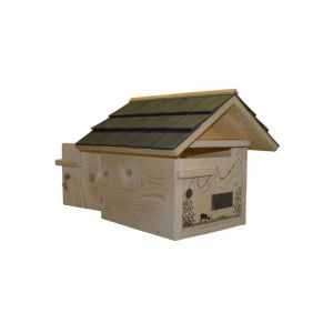 Cr&eacute;astuce BOITE AUX LETTRES BOIS : LA COMBE AUX CERFS 2 PORTES PRESTIGE