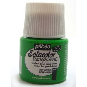 Pebeo Peinture textile transparent 45ml 27 - Vert lumière