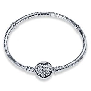 TINSLO Bracelet pour femme en argent sterling 925 avec fermoir en forme de c&oelig;ur - Bracelet &agrave; maillons serpents - Saint Valentin, f&ecirc;te des m&egrave;res, anniversaire, No&euml;l, cadeau pour femme, petite amie,