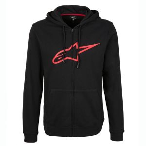 Alpinestars Sweat à capuche zippé Ageless II noir/rouge- L