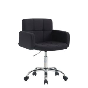 CLP Tabouret de travail Los Angeles tissu noir