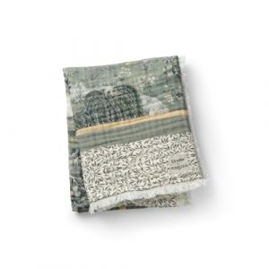 Elodie Details Couverture en coton doux Owl et Willow VERT