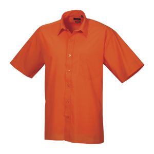 Premier Chemise &agrave; manches courtes - Homme (38/40 FR) (Orange) - UTRW1082