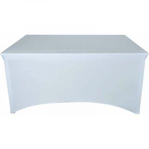 Werkapro Housse nappe pour table pliante 240cm Blanche