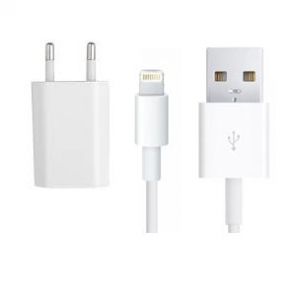 C&acirc;ble + prise secteur (Pack 2 en 1) pour iPhone 5/5S/5C - iPad Mini et nouvelle g&eacute;n&eacute;ration