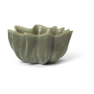 Ferm Living Bol organique en grès sauge foncée 36cm Nium