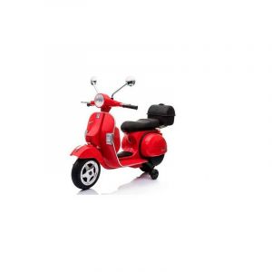 Moto VESPA officiel 12v &eacute;lectrique pour enfants licence Piaggio: Rouge - Rouge