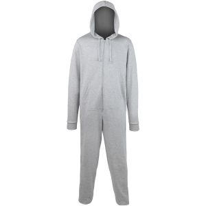 Comfy Co - Grenouillère à capuche - Adulte unisexe (L/XL) (Gris cendre) - UTRW391