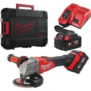 Milwaukee Meuleuse d'angle sans fil M18FSAG125XB-502X 18 V / 5 Ah