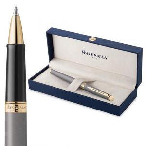 Waterman Stylo roller Hémisphère | L'édition discrète | Gris Pierre | Pointe fine | Encre noire | Coffret cadeau