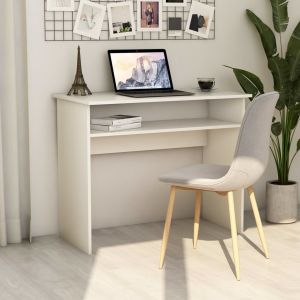 Image de VidaXL Bureau Blanc 90x50x74 cm Aggloméré