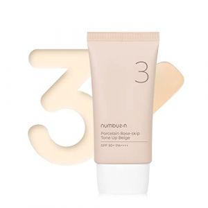 Numbuzin - No. 3 Porcelain Base-Skip Tone Up Beige - Base de teint