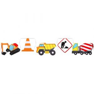 Ruedelafete Guirlande à fanions chantier 5m multicolore - générique 000841800000099