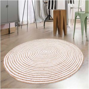 Unamourdetapis Tapis SPIRALTRY 60x60, par 60 x 60 cm Blanc