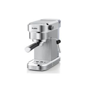 Machine à espresso Flama 20 Bar avec vapeur 1256FL, 1350W, acier inoxydable, 3 filtres pour café moulu et dose unique, capacité de 1.2L