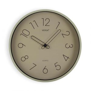 Versa Horloges murales de Style Classique, Dimensions (H x L x L) 30 x 4 x 30 cm, Gris