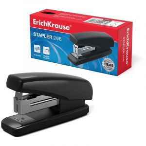 Erichkrause mini-agrafeuse 24/6 classic - jusqu'&agrave; 25 feuilles - plastique r&eacute;sistant a impact - m&eacute;canisme de acier - capacit&eacute; 70 agrafes 24/6 ou 85