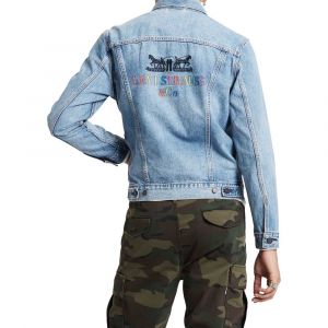 Image de Levi's The Trucker veste en jean Hommes bleu T. L