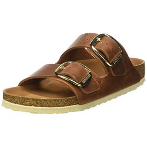 Birkenstock Arizona BIG Buckle, Sandales Bout Ouvert Femme, Marron