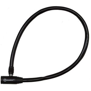 Auvray Key Cable Lock 5mm 5 x 650 mm Black - Black - Taille 5 x 650 mm