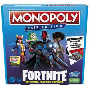 Image de Hasbro Jeu classique Monopoly Flip Edition Fortnite