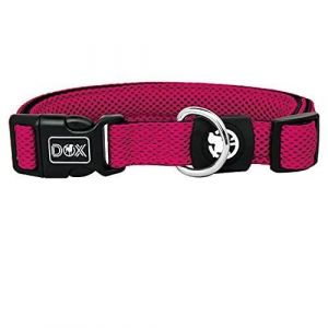 Collier Chien Air Mesh, Rembourrée, Réglable Nombreuses Couls & Tailles|Rose,S - 2,0 x 27-37 cm|