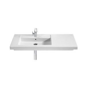 Roca Prisma asymétrique droite ou gauche et de 900 à 1100mm, A327543000 900x450x100 1 trou percé à droite