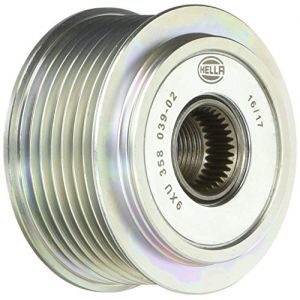 Hella 9XU 358 039-021 Poulie roue libre, alternateur, Poulie pour courroies Ø: 64,7mm, Filetage: M17x1,5, Nombre de rainures: 7