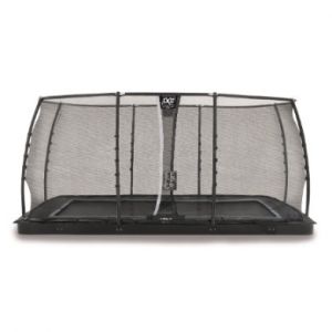 Exit Toys Dynamic trampoline enterré au niveau du sol 275x458cm avec filet de sécurité - noir - Référence : 10.87.95.00