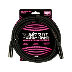 Ernie Ball 6391 c&acirc;ble micro XLR m&acirc;le - XLR femelle 4,5 m&egrave;tres noir