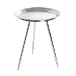 Prix Table d'Ap Design Viledo 47cm Argent