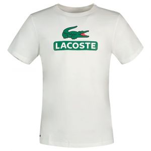 Lacoste T-shirt droit griffé Blanc