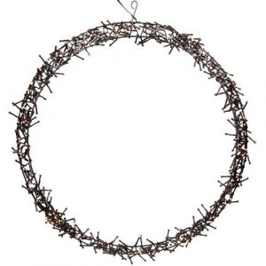 ECD Germany Couronne Lumineuse avec 500 LEDs, &Oslash;58 cm, Blanc Chaud, IP44, Couronne de