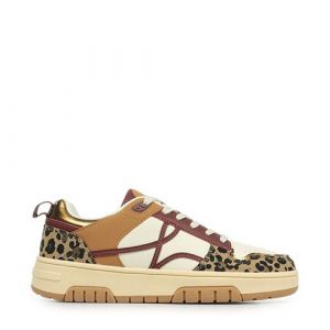 Les Tropéziennes par M. Belarbi Femme Agata Chaussures DETENTE Baskets/Sneaker, Leopard Multi, 38 EU