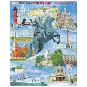 Larsen Puzzle Cadre - Souvenirs de Saint-Petersburg, Russie