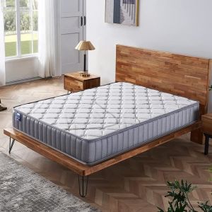 Matelas Technologie Hybride: Latex Naturel & Mémoire de Forme - Épaisseur 16cm - Soutien Tonique Ferme & Enveloppant- .70.x.190.cm.