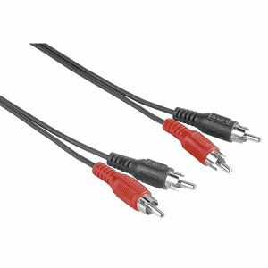 Hama C&acirc;ble 2x cinch - 2xcinch (fils de connexion, st&eacute;r&eacute;o, RCA, panier, 1,5m, audio) noir