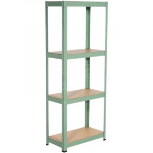 Etag&egrave;re m&eacute;tallique avec 4 &eacute;tag&egrave;res r&eacute;glables 148x60x30cm 240Kg Thinia Home