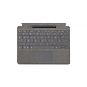 Microsoft Clavier pour tablette Type Cover Surface Pro 8 + Surface Slim Pen - Platine