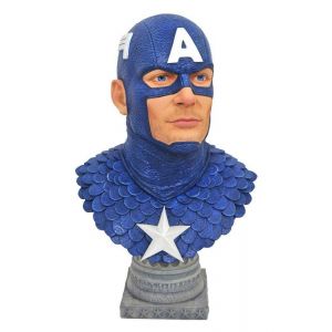 Diamond Select Toys Marvel Comics - Buste 1/2 Legends in 3D Captain America 25 cm