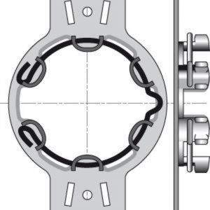 Somfy Support D50 Entraxe 90 Mm - Pour volet roulant